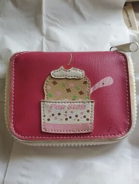 Kids Pop Stop Pink Ice Cream Zip Wallet by